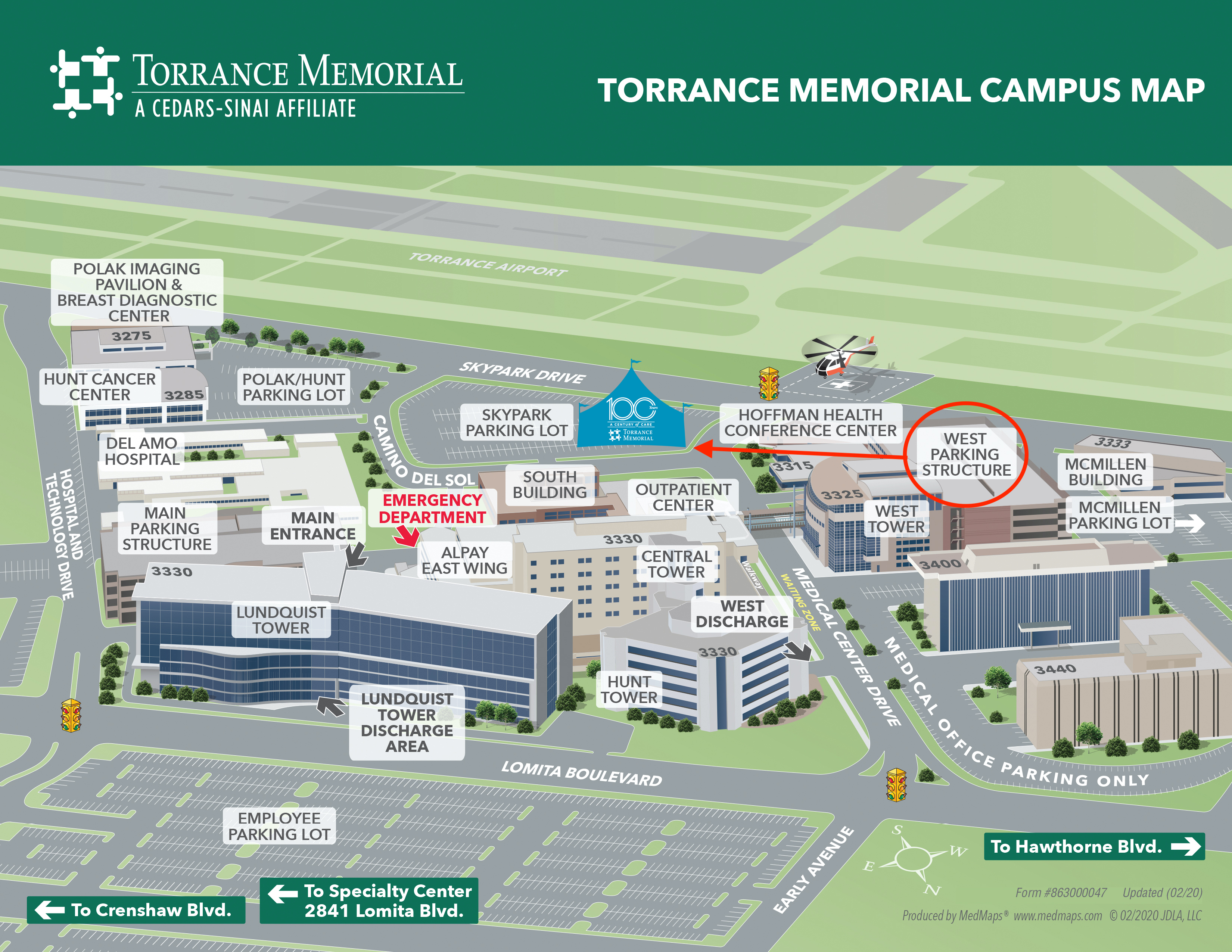 Torrance Memorial Centennial Campus Map