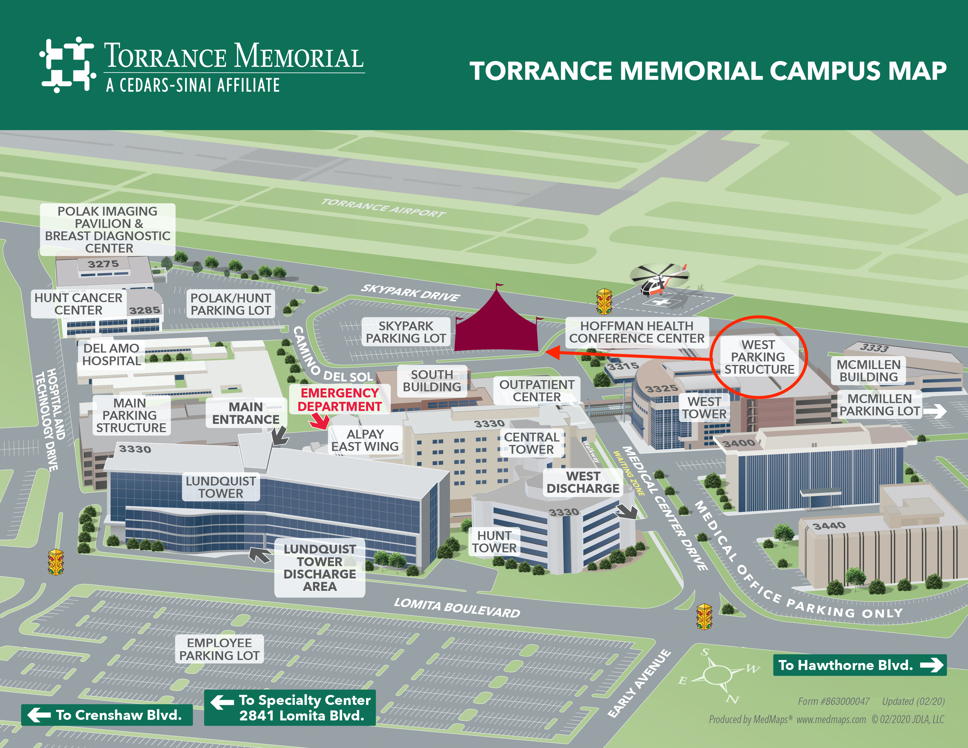 Torrance Memorial Campus Map